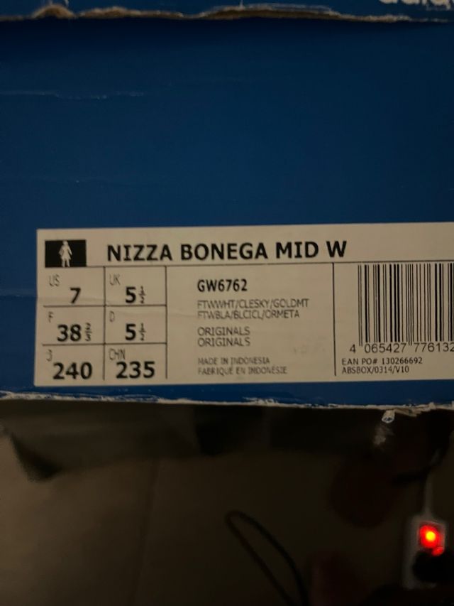 Adidas Nizza Bonega Mid W GW6762 Talla 38.5