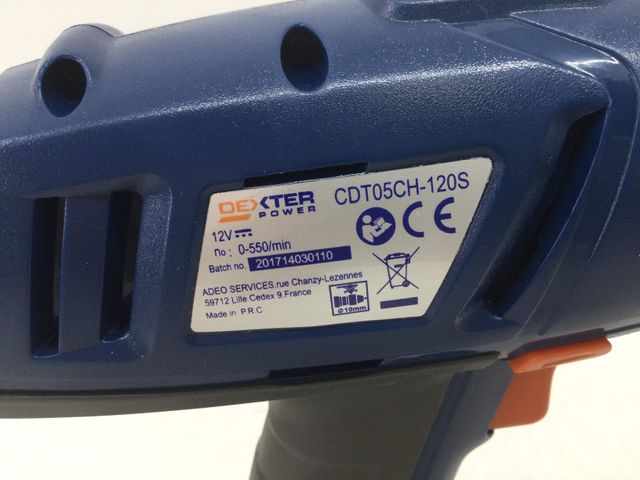 atornillador a bateria dexter cd05ch-120s
