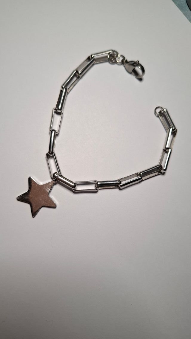 Pulsera acero inoxidable con estrella