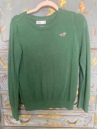 Suéter Hollister Verde Talla M