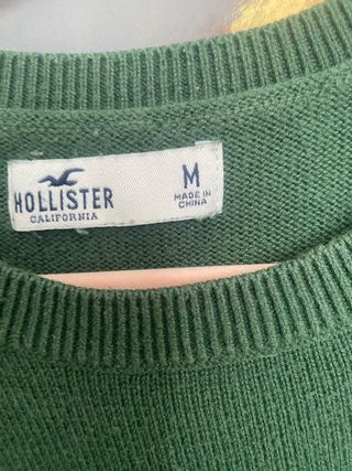 Suéter Hollister Verde Talla M