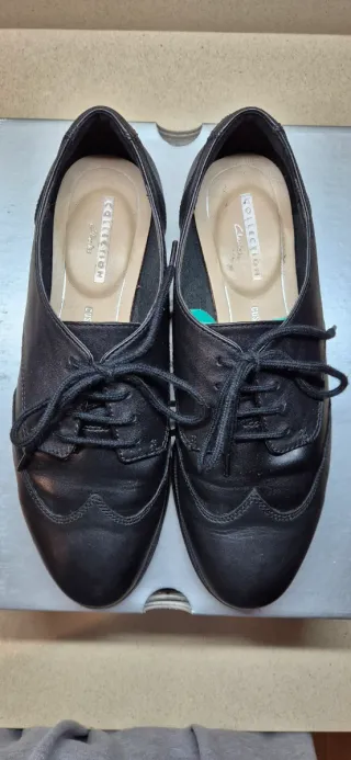 Zapatos Clarks Piel Negros Planos Mujer