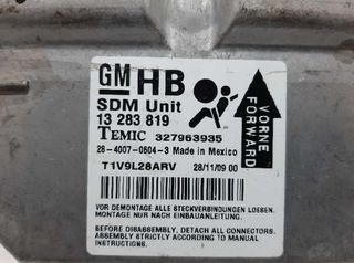 13283819 centralita airbag opel corsa d 1035873