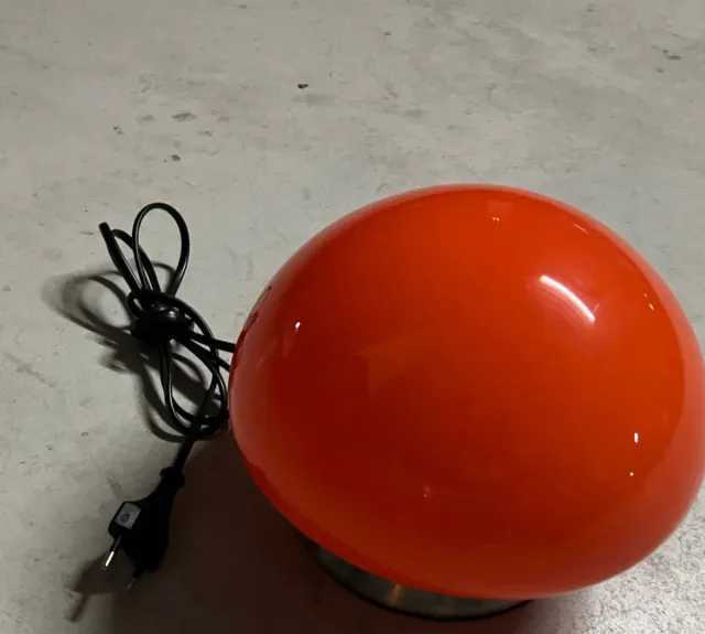 Lámpara Naranja Metálica y cristal