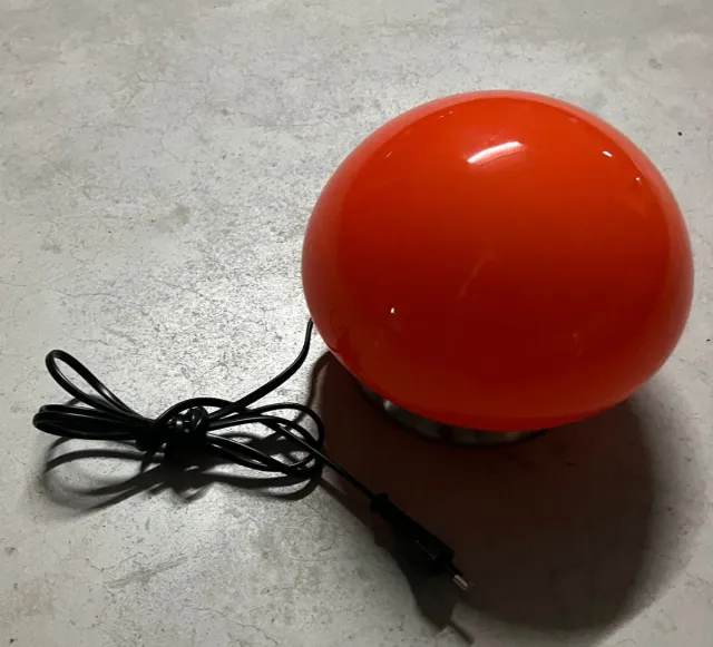 Lámpara Naranja Metálica y cristal