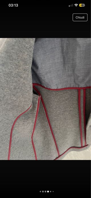 Giacca Primigi 12 anni grigia e blu