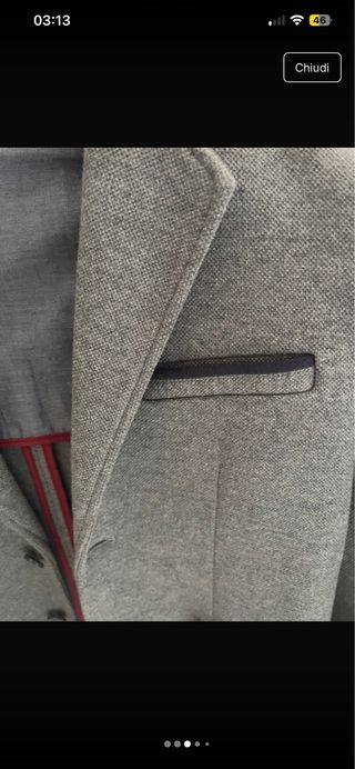 Giacca Primigi 12 anni grigia e blu