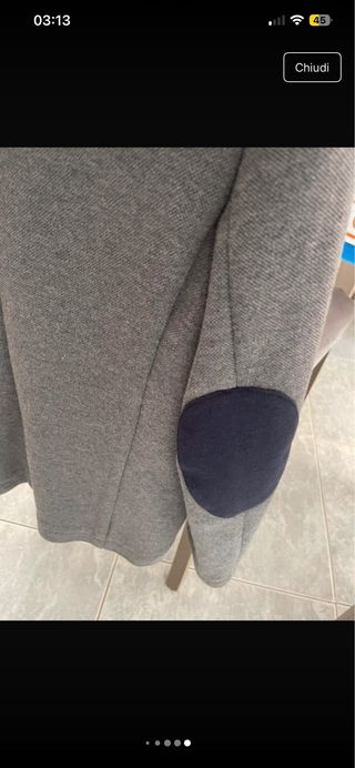 Giacca Primigi 12 anni grigia e blu