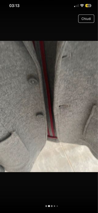 Giacca Primigi 12 anni grigia e blu