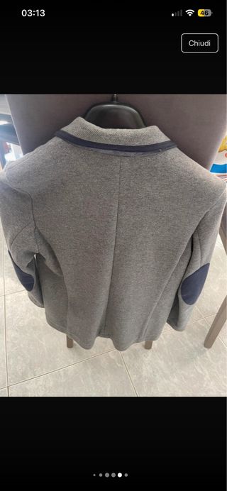 Giacca Primigi 12 anni grigia e blu