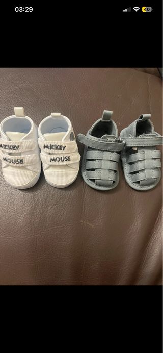 Scarpine Mickey Mouse 0-3m + Sandalo 3-6m