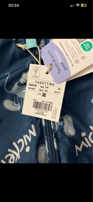 Giacca a vento neonato OVS Disney 6-9 mesi