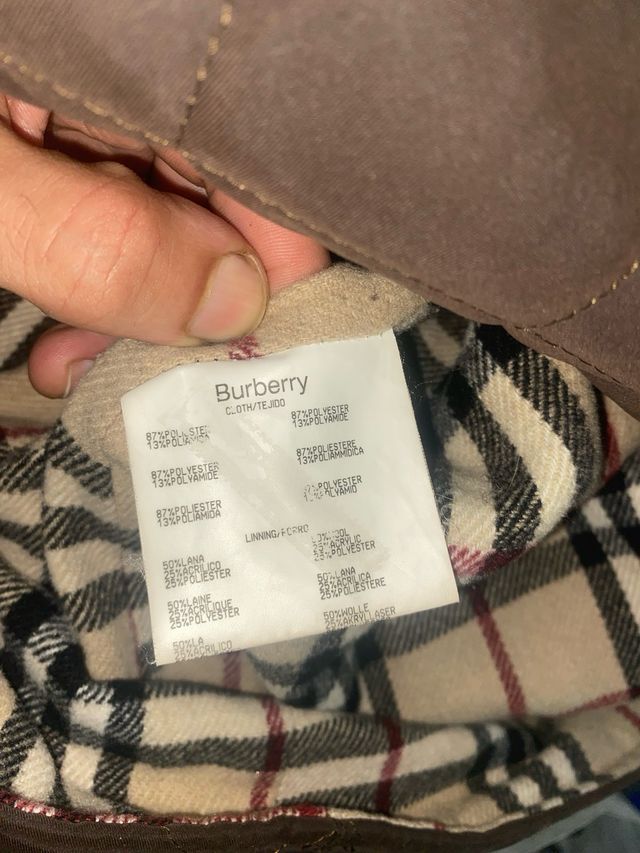 Chaqueta acolchada Burberry Marrón