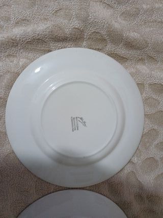 Set di 2 piatti decorativi blu