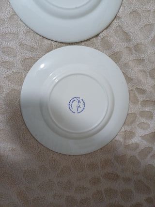 Set di 2 piatti decorativi blu