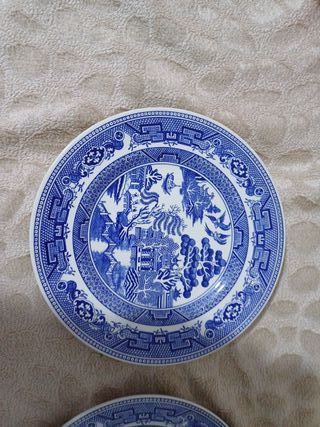 Set di 2 piatti decorativi blu