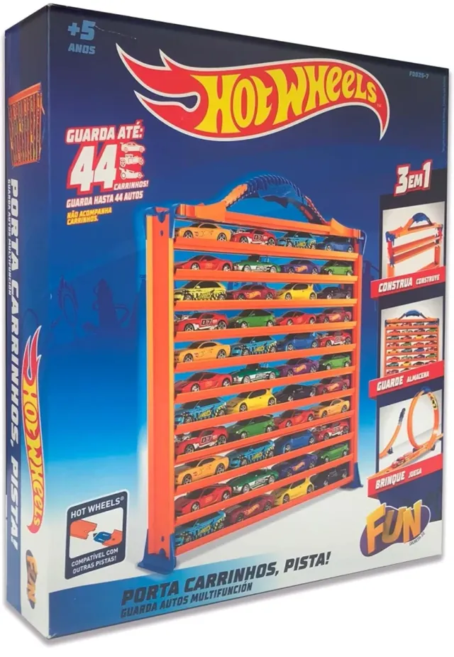 Maletín Porta Coches Hot Wheels 3 en 1