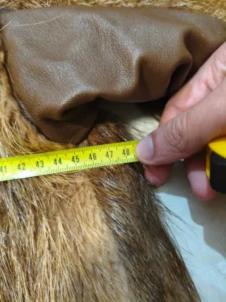 Chaquetón de zorro y piel