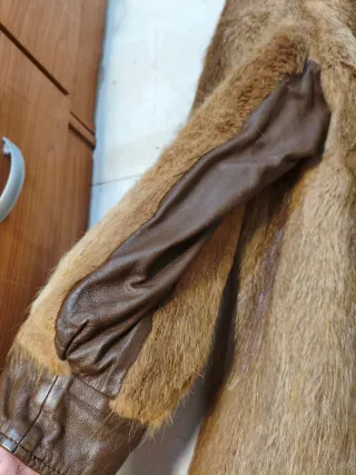 Chaquetón de zorro y piel