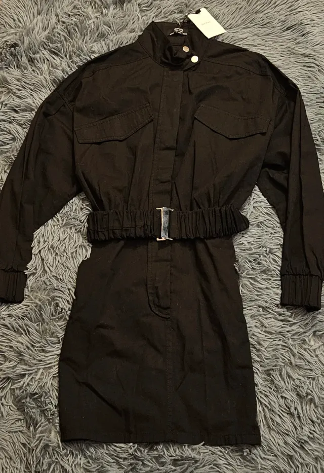 Vestido negro Bershka Talla S