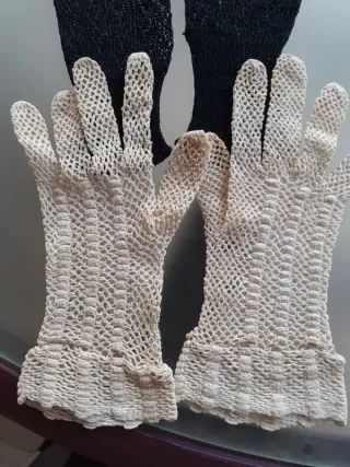 Guantes de crochet artesanales