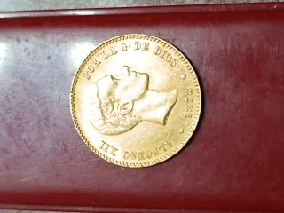 Moneda 25 Pesetas Oro 1878 Alfonso XII