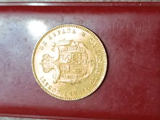 Moneda 25 Pesetas Oro 1878 Alfonso XII