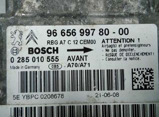 Peugeot 748613 966569978000 centralita airbag 207