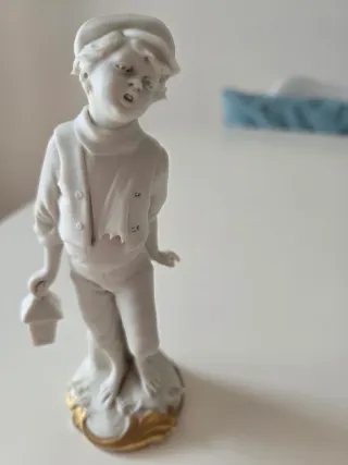 Figura biscuit Giovanni Barbetta niño farol
