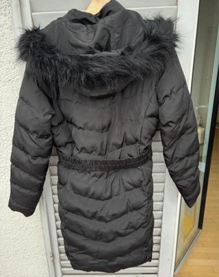 Giacca invernale Threadbare nera con cappuccio