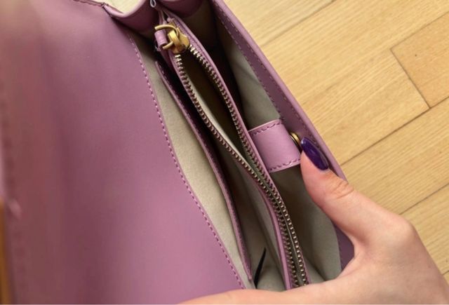 Borsa Pinko Love Birds Oro Rosa