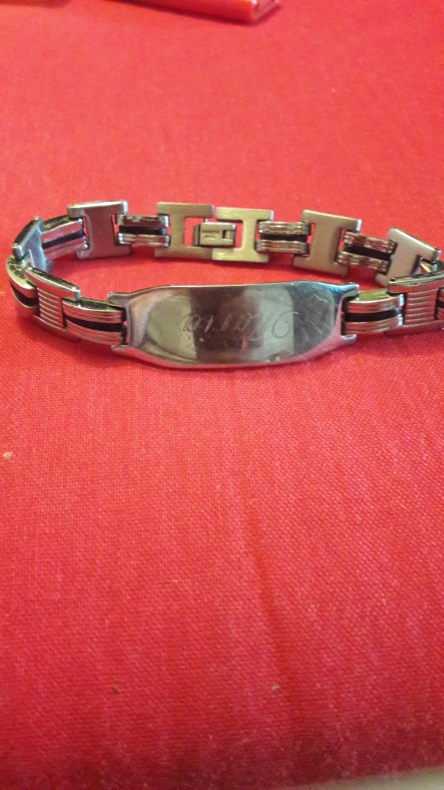 Pulsera esclava grabada maria