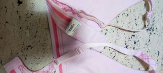 Reggiseno a quadretti rosa