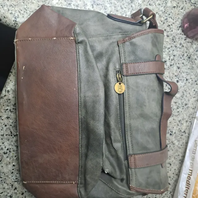 Bolso Bosanova Marrón y Verde