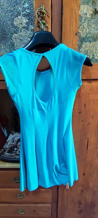 Vestito celeste corto