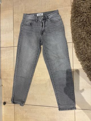 Pantalón Vaquero Gris Pull&Bear