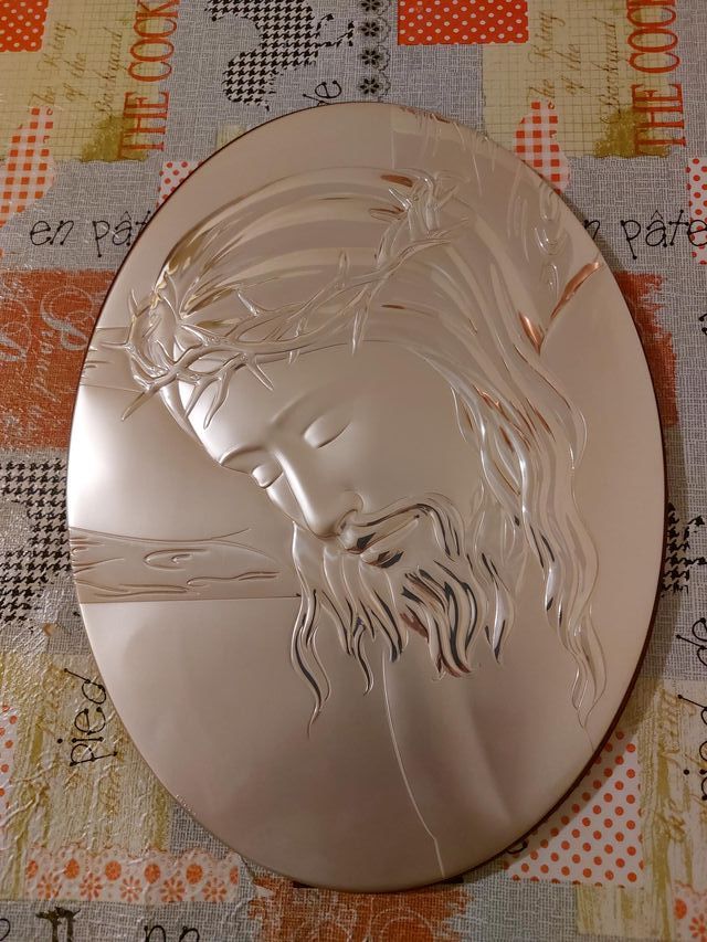 Cornice sacra in argento