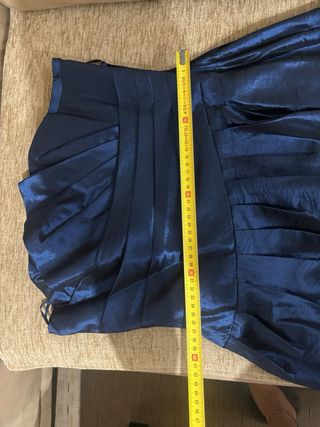 Vestido corto azul de fiesta