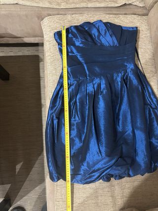 Vestido corto azul de fiesta
