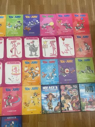 37 DVDs La Pantera Rosa, Tom y Jerry y regalos