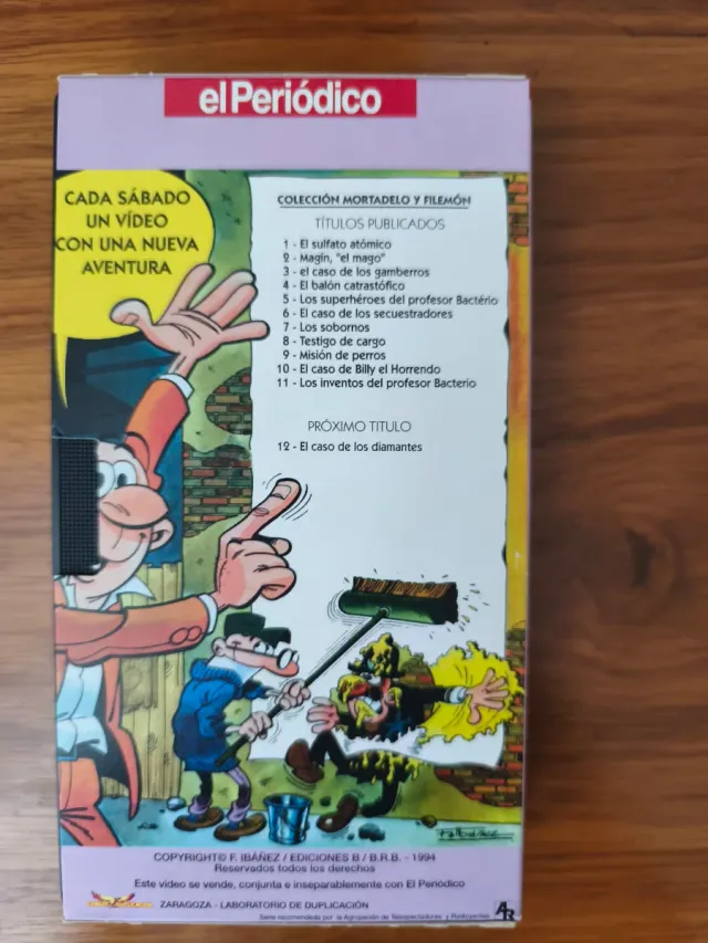 VHS Mortadelo e Filemón 11: Le invenzioni del Prof.
