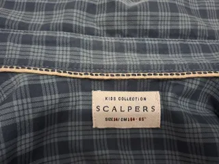 Camicia a quadretti blu per bambini