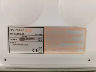 Microondas Daewoo 1000W