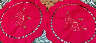 Set natalizio con decorazioni campane + tappetino