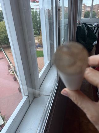 Barra cortina madera blanca