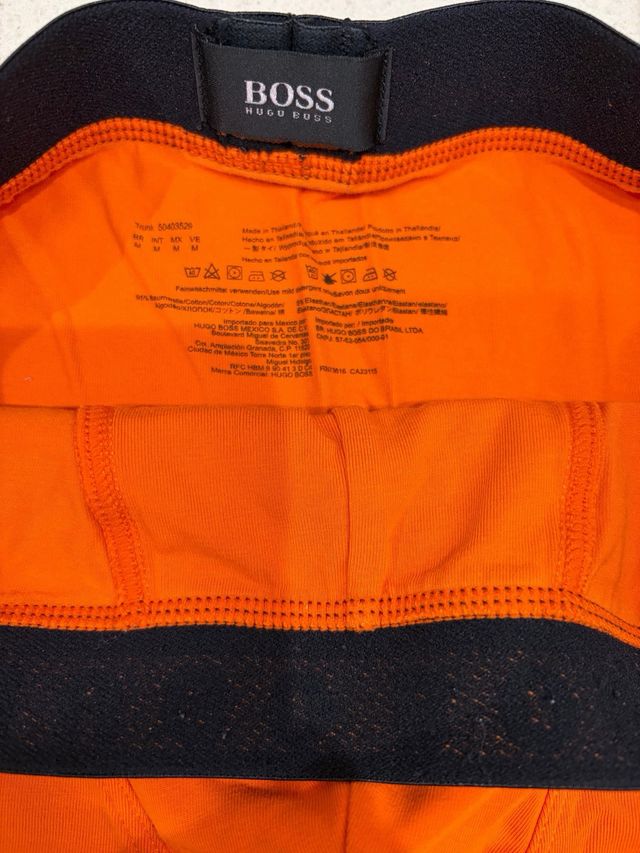 Pack 3 Boxer Hugo Boss Negro, azul  y Naranja
