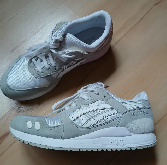 Asics Zapatillas blanco y gris Talla 39
