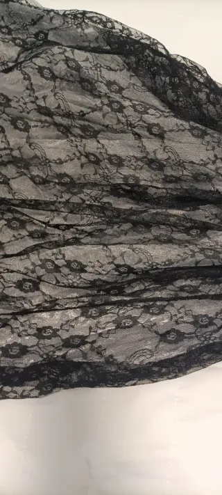 Disfraz Novia Halloween Negro Encaje