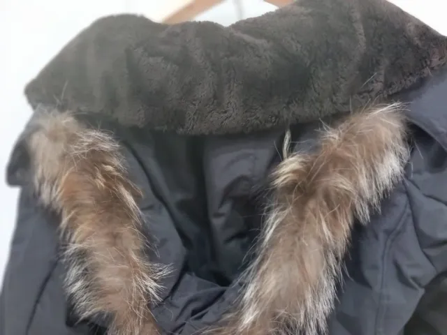 Cappotto imbottito con pelliccia