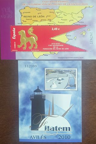 Sellos España 2010 Completo + 1 juego Hoja Bloque